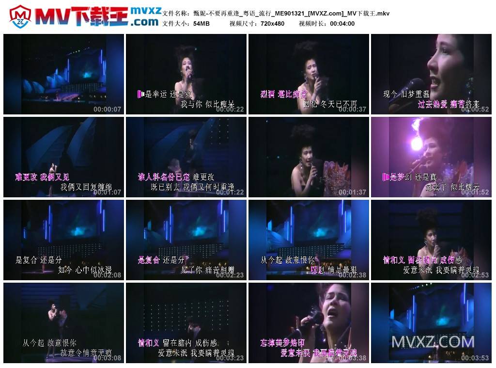甄妮-不要再重逢_粤语_流行_ME901321